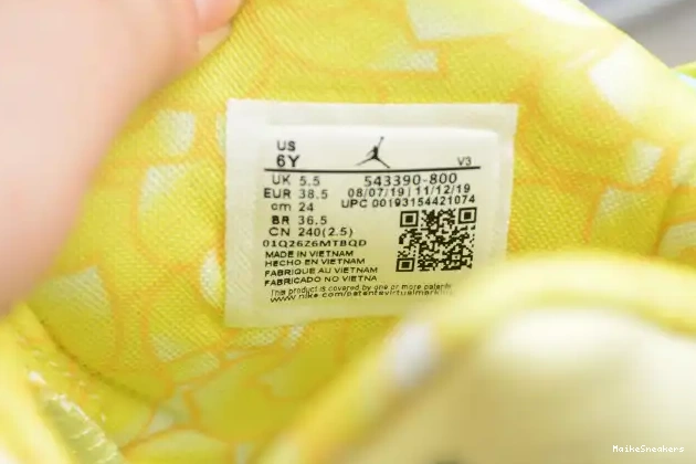 MaikeSneakers Floral Retro Dynamic Yellow (GS) Jordan Air 543390-800 6 0403
